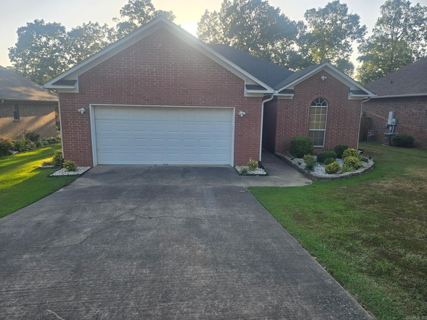 Lovely 3 Bed/2 bath, beautifully landscaped yard. With a lovely view of the ball park, you can enjoy the outdoor feel of county living, and a  beautiful sunset while enjoying a relaxed evening. Walk inside to a nice foyer that opens up to the great room with a fireplace and eat-in kitchen area. The deck is ready for you to enjoy some relaxing moments with some natural sunlight.. fully fenced backyard. Seller has updated kitchen counter tops, flooring thru out, roof replaced in 2019. **See agent remarks for showing instructions.