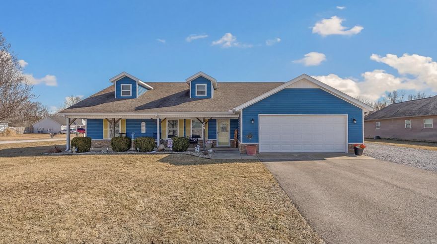 Check out this 6-bedroom, 2-bath house! With 2,726 square feet of living space perfect for spreading out and making yourself at home. Located in the Wildwood Meadows subdivision, this home welcomes you with a charming front porch, ideal for rocking chairs and morning coffee. As you tour the home, you’ll notice the spacious living room is the heart of the house. The kitchen features stainless steel appliances, including a refrigerator, range, built-in microwave, and dishwasher. It’s equipped with a center island and a hanging pot rack, making it both functional and stylish. Soft-close cabinet doors and under-cabinet lighting beneath the upper cabinets add convenience and a touch of ambiance. The dining room is conveniently open to the kitchen, creating a seamless flow for everyday living and entertaining. Just off the dining area, an additional room offers flexibility and can be used as a home office, sunroom, or formal dining. The laundry room is located on the main floor, and the pantry is near the garage entrance, making grocery drop-off a breeze. Each bedroom has a walk-in closet. Call today to schedule an in-person or virtual tour and see all this home has to offer.