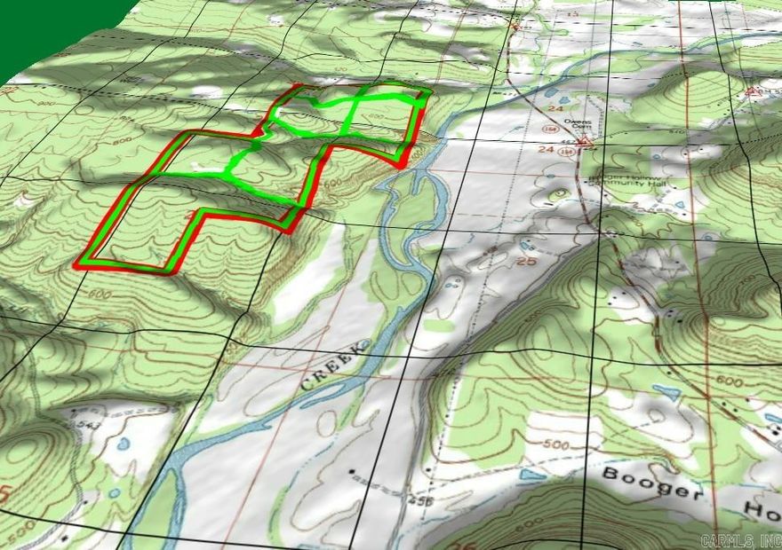 INORDINATELY LARGE TRACT IN THE BIG PINEY/PLEASANT VALLEY AREA LITERALLY WITH 600 FT OR BIG PINEY CREEK, BUT DOESN'T JOIN IT. WAS PART OF A LARGER FAMILY TIMBER HOLDING THAT WAS RECENTLY DIVIDED UP AMONG FAMILY MEMBERS. MOST PINE SAWTIMBER HARVESTED IN PAST 24 MONTHS, BUT SOME REMAINS AS DOES ALL OF THE HARDWOOD TREES. NUMEROUS MAST-PRODUCING WHITE OAKS, POST OAKS, HICKORIES, AND RED OAKS. EXCELLENT HUNTING AREA KNOWN FOR DEER , WILD TURKEYS, & BEAR AVAILABILITY. SOME COUNTY ROAD FRONTAGE ON SILEX ROAD, BUT LAND EXTENDS 1.25 MILES TO THE SOUTH. VERY PRIVATE & GEOGRAPHICALLY ISOLATED FROM MOST NEIGHBORS BY STEEP TERRAIN TO THE EAST & SOUTH. SEVERAL SPRINGS & WET-WEATHER BRANCHES. MORE CUSTOM HOMESITES WITH MOUNTAIN VIEWS THAN YOU CAN IMAGINE! WITH SOME CLEARING WOULD HAVE WINTERTIME VIEWS OF BIG PINEY CREEK AS WELL. AWESOME ALL-AROUND INVESTMENT PROPERTY! ALMOST UNLIMITED POSSIBILITIES.  YOU CAN'T HUNT, HIKE, CAMP, BUILD A HOUSE OR HAVE A CABIN ON A 401-K OR ON STOCKS & BONDS!!! AND ARKANSAS HAS MAYBE THE LOWEST REAL ESTATE TAXES IN THE USA. TAXES ON THIS 347 ACRES ARE LESS THAN $200.00/YEAR. GREAT INVESTMENT TO CREAT GENERATIONAL WEALTH FOR YOUR KIDS AND GRANDKIDS!