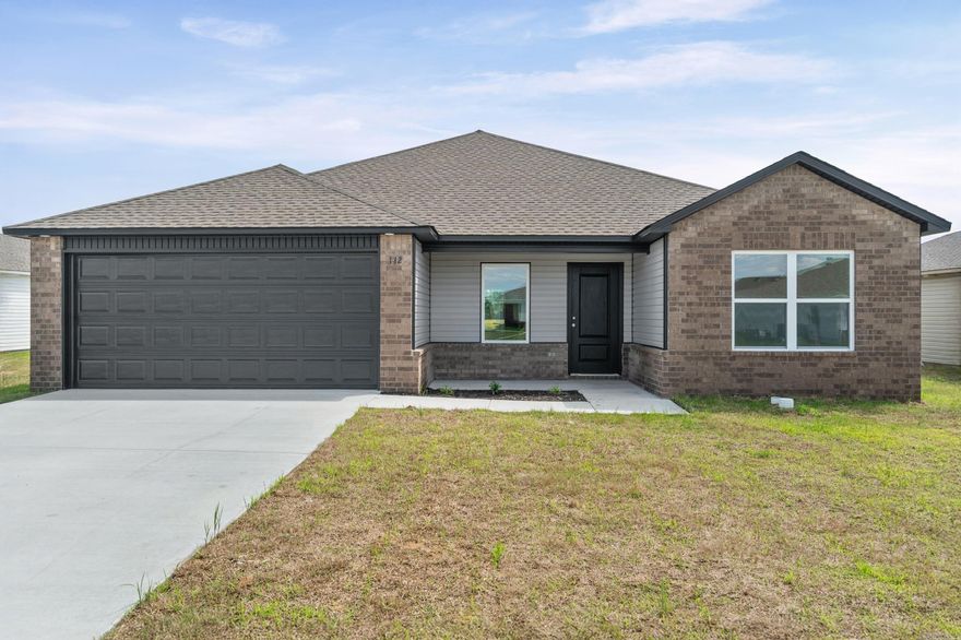 The Kinsley II plan is a wonderful choice for anyone looking for a blend of charm and functionality. The covered front porch adds a warm, inviting touch, perfect for relaxing or greeting guests. Inside, the open floor plan enhances the spacious feel of the home, while the 4 bedrooms and 2 bathrooms ensure plenty of room for family and guests.  The living area is designed for comfort and flexibility, and the dining area/kitchen combo is ideal for entertaining. With energy-efficient appliances, the ample counter space and pantry are great for anyone who loves to cook and experiment in the kitchen.  **SEE SHOWING REMARKS & AGENT REMARKS FOR IMPORTANT INFORMATION**