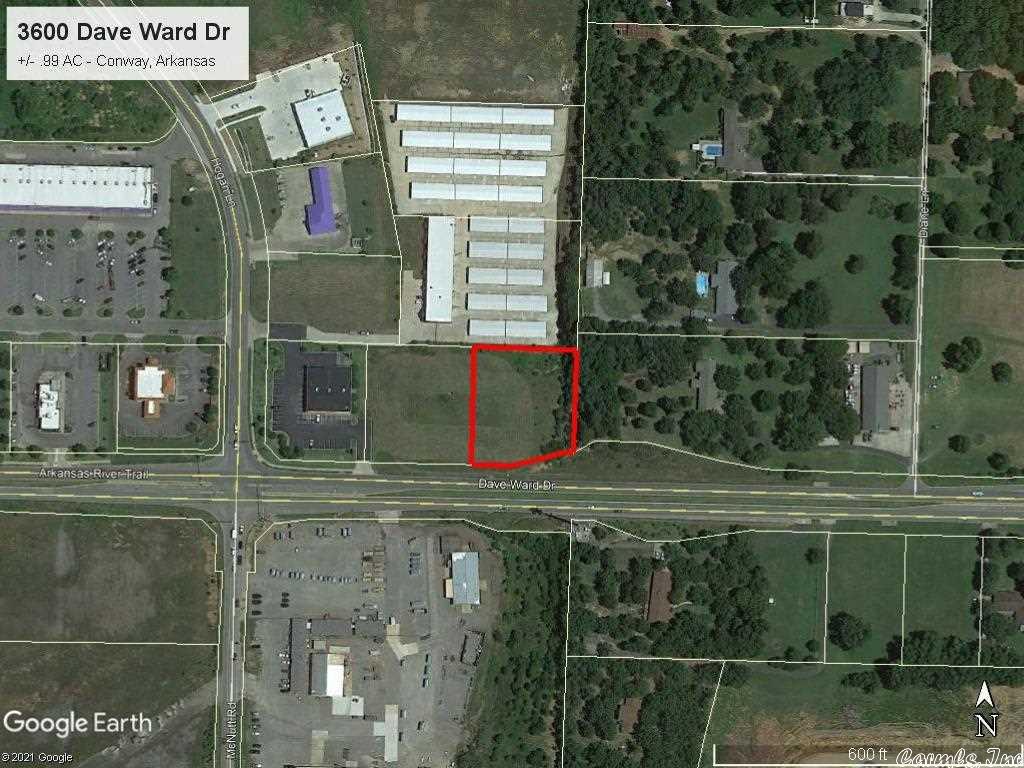 PRIME COMMERCIAL PROPERTY with great development potential! This .99 acre lot is located in Conway Marketplace East shopping center adjacent to Walmart and other retailers. It features +/- 201 feet of highway road frontage with excellent visibility in a high-growth area of west Conway. Water and sewer are close to property. Zoned C-3.