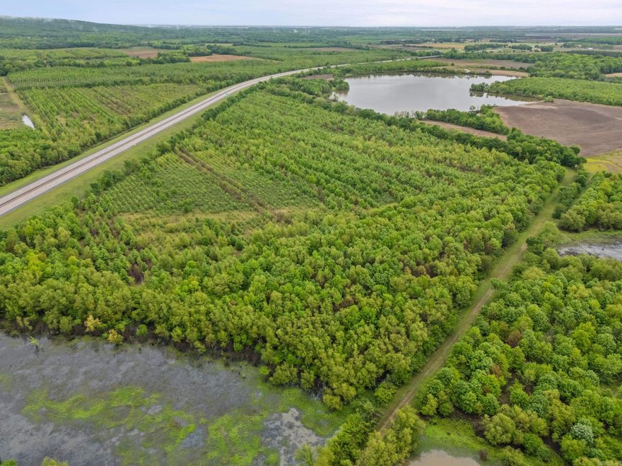 Owner has just renewed CRP for an additional 15 years. This can transfer to the new buyer and will pay close to $6k a year. It's currently planted in Bald Cypress, Overcup Oaks and Green Ash. It's divided into two parcels that are separated by I-57 and contain 32.65 acres and 34.12 acres. It's near Departee Creek and within 1 mile from the White River flyaway area. The property is loaded with deer and turkey, making it a hunters dream. It's known to flood, also making it a great habitat for winter nesting.