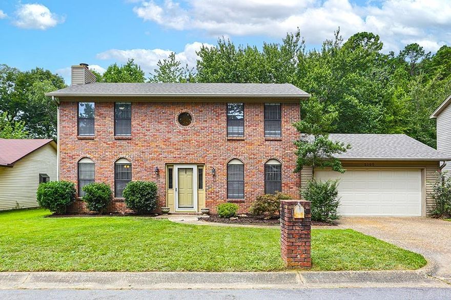 This beautifully maintained home is nestled on a quiet cul-de-sac in West Little Rock. With 3 bedrooms and 2 1/2 baths, this spacious home offers an ideal blend of comfort, functionality, and convenience. Step inside this two-story traditional beauty to find an inviting, cozy floor plan filled with natural light, a living room fireplace, and a well-appointed kitchen with plenty of cabinet space. The primary suite features a walk-in closet and private en-suite bath, while two additional bedrooms offer flexibility for family, guests, or a home office. Enjoy outdoor living in the fenced backyard on a flat lot with mature trees and a deck perfect for relaxing or entertaining. Located just minutes from shopping, dining, top-rated schools, and access to I-430/I-630 — this home is a true gem for those seeking peace and accessibility. New roof and new hot water heater May 2024! Don’t miss your chance to own this wonderful property in the heart of West Little Rock!