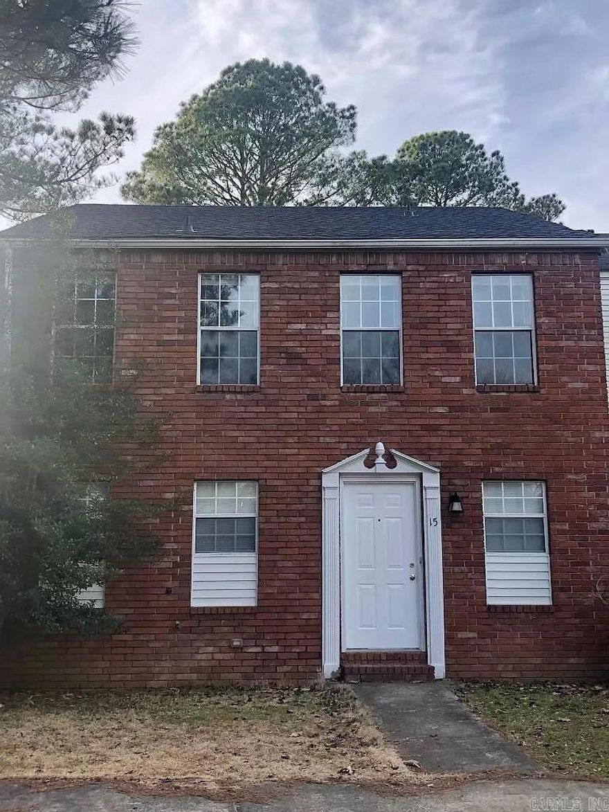 Brick 2 story, 3BR/2.5Ba townhouse in West Conway. • New roof in 2022 with a 30 year life with new flashing around chimney. • New A/C unit installed in 2023. • Brand new Garbage Disposal, Water Heater, and Dishwasher all installed in 2025 with warranty. • Washer/Dryer/Refrigerator to stay. • Fireplace is non functional at this time. In the Conway School District and Gatling Public Park across the street. In close proximity to shopping, dinning, and the interstate. Tenant Occupied (24 hour advance for showings). Tenant Occupied with current rent at $1,540 /month. Current tenant has been in place for 3 years and has recently signed a new 1-year lease; new lease is subject to the discretion of the new Owner on if they would want to uphold the lease or not.