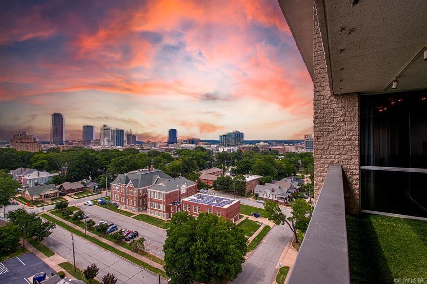 Beautiful contemporary condo located at the Quapaw Tower on the 12th floor in Downtown Little Rock with views of the Little Rock skyline!! This 1 bedroom 1 bath condo is ready for it's new owners to enjoy the sunset on the cover balcony. Floor to ceiling windows and doors offer tons of natural light into the living/kitchen areas as well as the bedroom. Kitchen has a sleek design combining both stainless steel and wood look. Large bedroom that offers plenty of closet space. Luxurious ensuite with huge walk in shower! No pets allowed. Amenities include gated entrance, pool, gym and private room. Located just within walking distance to the Arts Museum and MacArthur Park and just minutes from Downtown and the Airport. *See agent remarks for access