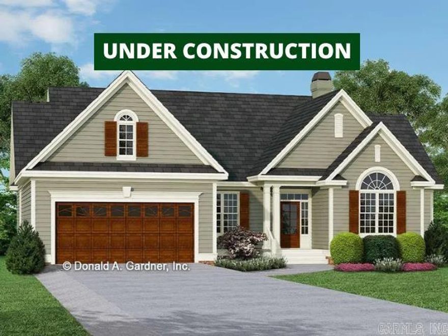 New Construction-Charming 1,627 sq ft All-Brick Ranch Retreat – New Construction in Hot Springs! Nestled at 204 Riverstone Loop, Hot Springs, Arkansas—this single-story stunner delivers easy, everyday living. Three generous bedrooms, two full baths, and a two-car garage, all wrapped in timeless ranch style with that classic all-brick exterior. Inside, the open-concept kitchen flows straight into the living area—ideal for family gatherings or quiet evenings. Vaulted ceilings add airiness (and that bonus-room flex), while the smart split-bedroom layout keeps everyone private. Outside? A welcoming front porch, clean lines, and low-maintenance brick charm that turns heads year-round—set in the beautiful Walkway Point subdivision, just minutes from Lake Hamilton. Built from trusted architect plans—you'll be able to select all your options and colors. Perfect for first-timers, retirees, or anyone who wants one-level peace without skimping on space. Brand-new construction—no surprises, just pure comfort. Priced to move—text or call for your private tour.