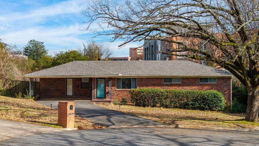 Newly listed well-loved brick home is full of charm offering abundant space in every room and closet in a cozy, inviting home. This 3-bedroom, 1.5-bath ranch-style home features approximately 1,500 sq ft and is tucked away on a quiet cul-de-sac. Enjoy the convenience of a prime location minutes from Midtown shopping, CHI St. Vincent, UAMS, Interstate access, and the newly name Hall High Charter School. Meticulously maintained, the home boasts a NEW roof, hot water heater, and newer AC system. The open kitchen, dining and great room create an ideal space for everyday living and entertaining, enhanced by plentiful natural sunlight. A double carport provides ample guest parking. Original hardwood floors add character, while the generously sized laundry/utility room & the extra space off the dining area offers an office/ flex or family room. All closets are spacious and the remodeled kitchen and bathrooms leaves less to be done to make this home your private retreat. Step outside to a private, fenced backyard featuring a patio, maintainable yard, ready for an oasis makeover. Ring alarm system conveys; refrigerator is negotiable. Experience a country feel in the city! See Agent Remarks!