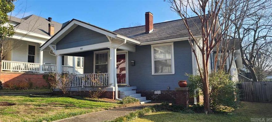 411 N Cedar is a Beautiful Non Smoking 2 Bedroom 2 Bath home with a BONUS Room and lots of character. In the Heights area of Little Rock. This home has hardwood floors, Dining area, Faux fireplace, and fenced backyard. The kitchen is furnished with stainless gas range (double oven), fridge, dishwasher and disposal. Also included are ceiling fans, central heat and air, washer and dryer (for your use) in a separate utility room, NEW Paint throughout, large deck, and detached garage. Pets may be considered.