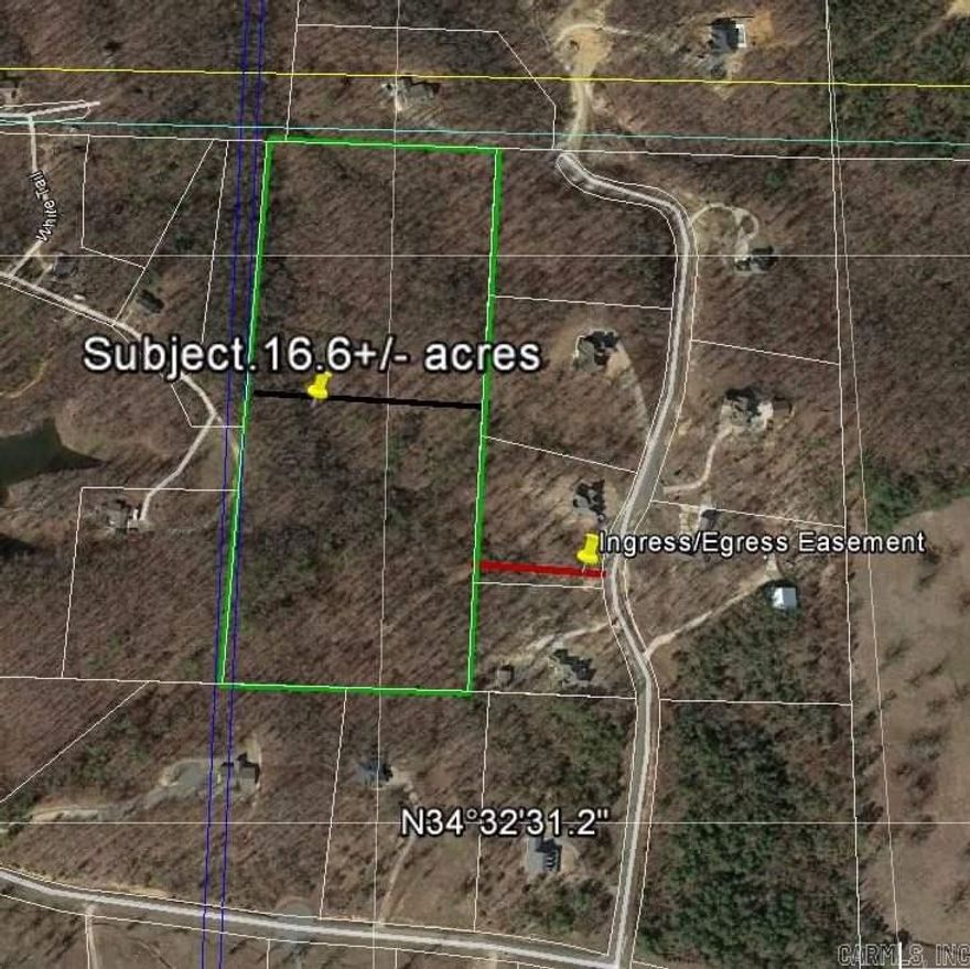 16.6 Acres to be divided into two 8.3 acre tracts for $7,000/acre. Would be great land for a rural estate, for a family retreat, a hunting cabin, or could be divided into tracts for a moderate cost subdivision Just 15 minutes from Bass Pro Shop and the new Gateway Town Center shopping destination!
