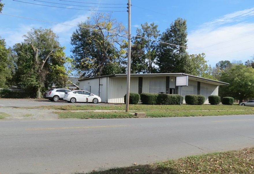 Great metal building on Main Street.  This building has been a church and a retail business.  Corner lot. Many opportunities with this property.  Two parcels of land.  Call today for an appointment to view.