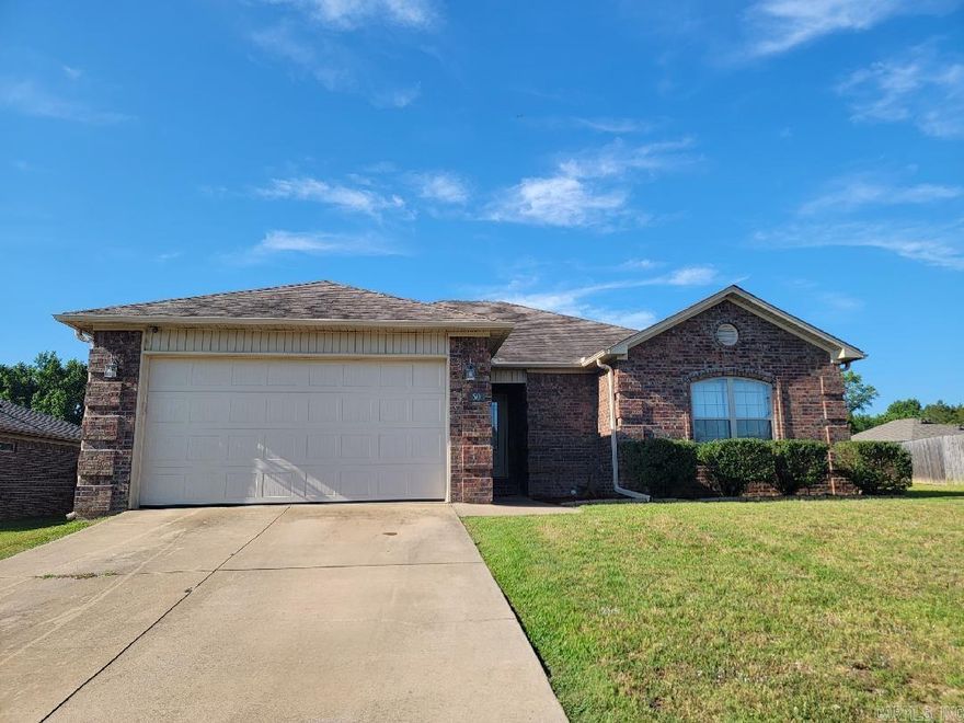 Settle into this split 4 bedrooms - 2 bathrooms home in Cabot School. This beauty offers tall ceiling, open concept living and dining area with extensive trim work, fenced yard, gutters and covered patio! Enjoy cooking in your kitchen with ample storage & counter space, gas cook top, 2 lazy Susans, pantry, breakfast bar, granite countertops, and stainless-steel appliances. The large Primary bedroom has tray ceiling, jetted tub with separate tiled walk-in shower, dual sink vanity, built in storage, and two walk-in closets. Each Guest bedroom offers plenty of space for rest and a walk-in closet. This brick home is move in ready, close to schools and just minutes from shopping! Qualifies for ZERO DOWN Rural Development financing. Make this home yours today! Please see Showing Remarks