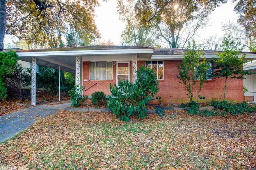 Meticulous, one owner home with many recent updates including fresh paint throughout, refinished hardwood floors,  new sewer line to street.  All rooms good size w/ great closet space. Living room/dining room open flow.  Adorable kitchen with bright, happy colors.  Great fully fenced back yard with custom storm shelter and large storage building!  Large utility room attached and at the front of carport for washer/dryer and  tool/equipment storage.  1 car carport. Pool bond conveys with sale. No disclosure.