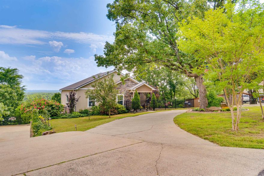 Set on nearly 2 acres of scenic countryside, this stunning 3-bedroom, 3-bath home offers the perfect blend of space, privacy, and elevated living. Built in 2019, the home features over 3,000 square feet of thoughtfully designed space, including an office or flex space that could be used as a 4th bedroom and multiple areas to relax and entertain. Step outside to your own private retreat—complete with private hiking trails, screened in patio and in-ground pool. Enjoy resort-style outdoor living with a beautifully designed fire pit area that transforms cool evenings into cozy retreats and a sunroom perfectly positioned to capture breathtaking views of rolling hills and mature trees. Whether you’re enjoying a quiet morning coffee or hosting guests at sunset, this property delivers an unmatched sense of peace and beauty. With a 3-car garage, substantial safe room, security system, and a prime rural setting just minutes from town, this is where comfort meets lifestyle. Homes with this combination of views, acreage, and amenities are rare—don’t miss the opportunity to experience it for yourself. To Show call or text agent 501-231-7718. (Agent See Remarks)