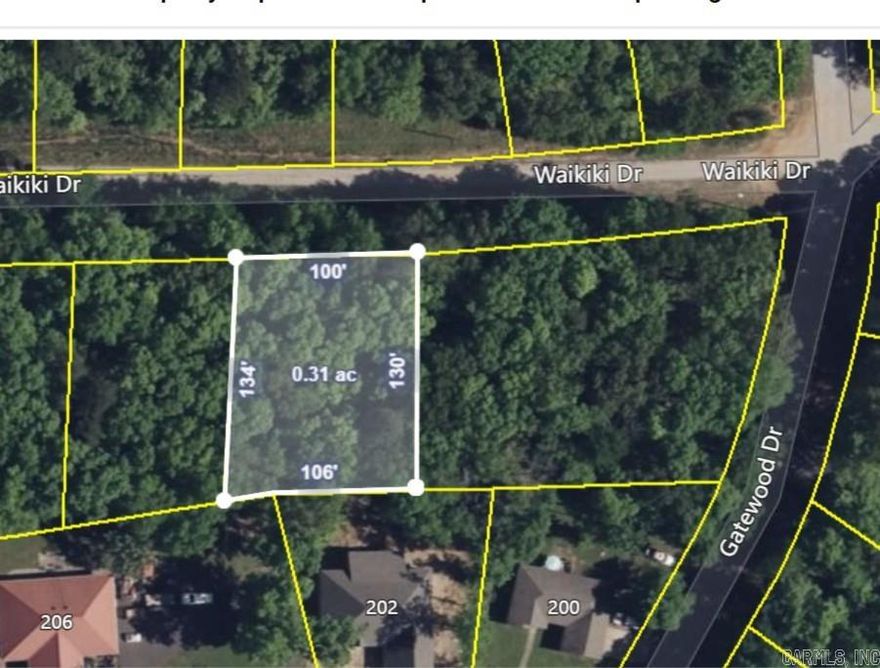 Great subdivision lot on a quiet street.  Fiber internet available in this area for easy work from home advantage.  Enjoy the community amenities of deeded lake access to Lake Catherine via neighborhood boat ramps, community pool, tennis/pickleball and basketball courts, picinic pavilion with fire pit, disc golf course, playground and park. Clubhouse has banquet room, bar & grill, etc. Golf course available for additional fee.  POA dues for the lot $545/yr.  Once a house is built, dues are $1300/yr. OWNER FINANCING AVAILABLE