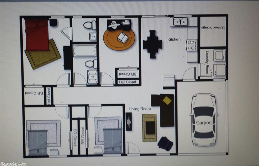 TOTAL REMODEL!!! NEW Energy Efficient Windows. NEW Appliances (Gas Stove). NEW Lighting & Fixtures. NEW floors (there is hardwood under the carpet in LR). Marble Vanity Top & Tub in Hall Bath. This Open Floor Plan even includes a Laundry Room! Large Corner Lot! MAKE IT YOURS TODAY!!!  See attached Documents for more. Sq. Ft. approx. measuring encouraged.
