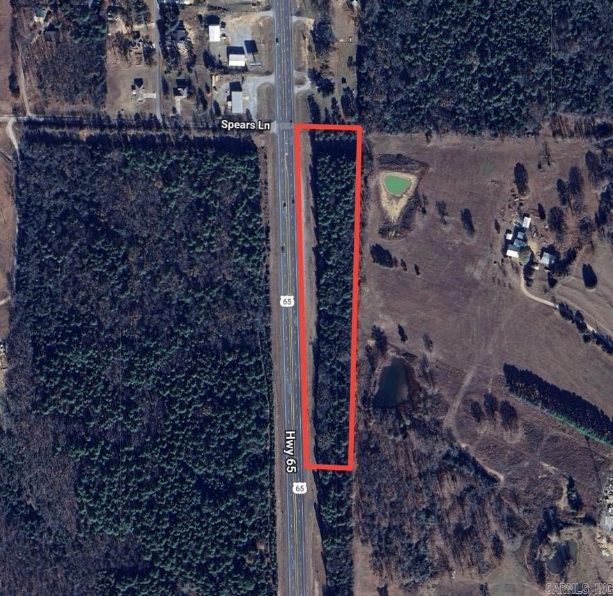 If you are looking for a great spot to develop into a light commercial property, or wanted to put up some billboards this high traffic location just north of Greenbrier might be a great investment for you. Survey in file acreage is exact.
