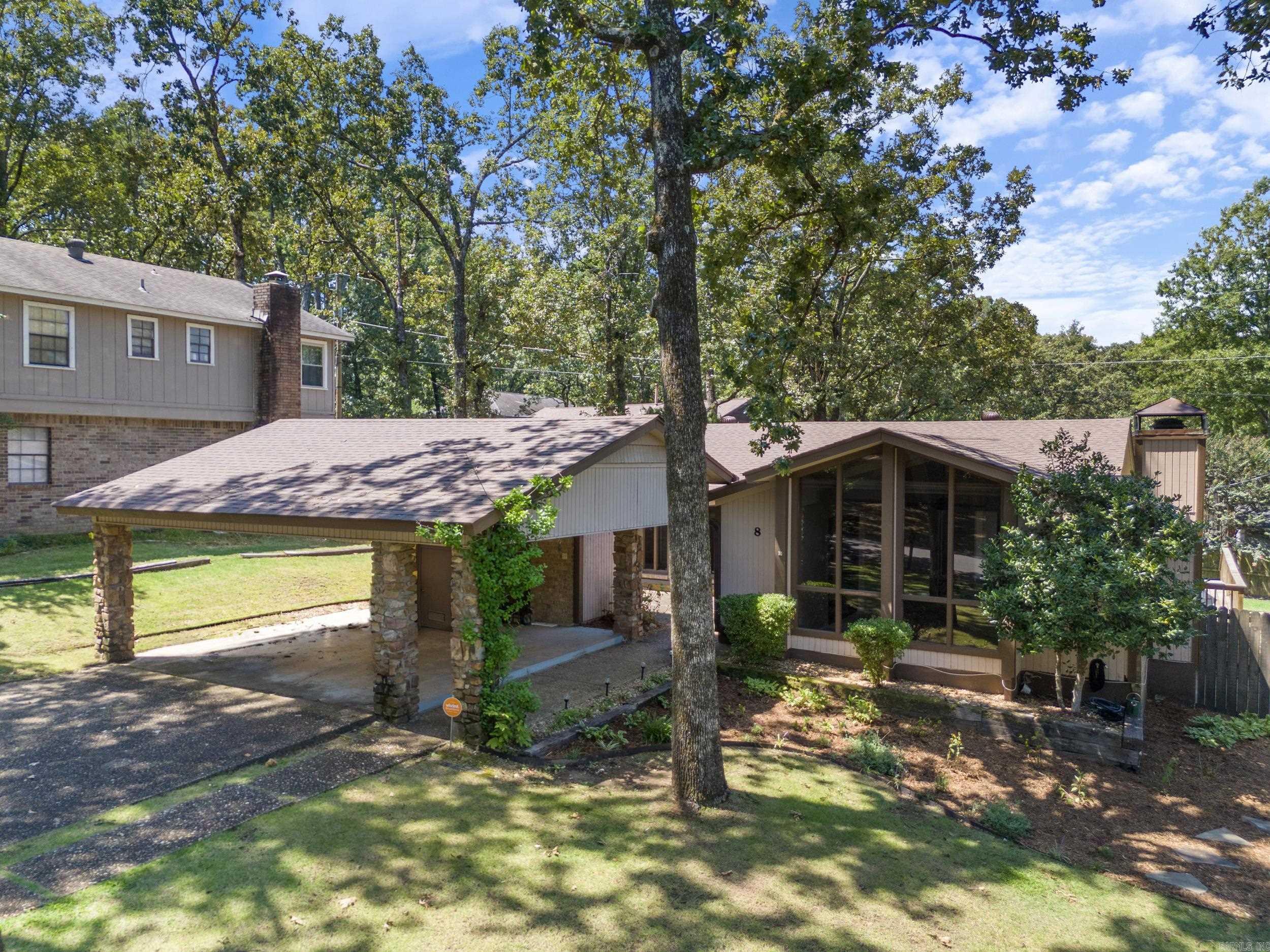 Welcome to 8 Kings Court in WLR. Step into this charming and contemporary home that has been thoughtfully updated with you in mind! The remodeled kitchen is complete with brand new soft-close cabinets and drawers, subway tile and stunning quartz countertops. A beautifully neutral luxury vinyl has been added to the kitchen and updated bathrooms also complete with new cabinetry and countertops. The natural light coming through the floor to ceiling windows in the living area makes the beautiful stone fireplace and vaulted ceilings a room you won't want to leave. Spacious bedrooms and walk-in closets are a bonus feature! The kitchen opening up to a beautifully landscaped yard and deck is perfect for entertaining this fall! Washer, dryer and refrigerator to convey. Call today and don't miss out on this one!!!