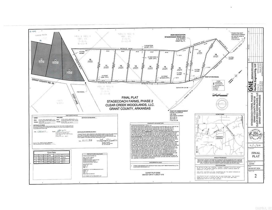 ACREAGE LOTS IN SHERIDAN SCHOOLS, ALL LOTS ARE AT OR OVER TWO ACRES EXCEPT LOT 18, WHICH IS 1.92