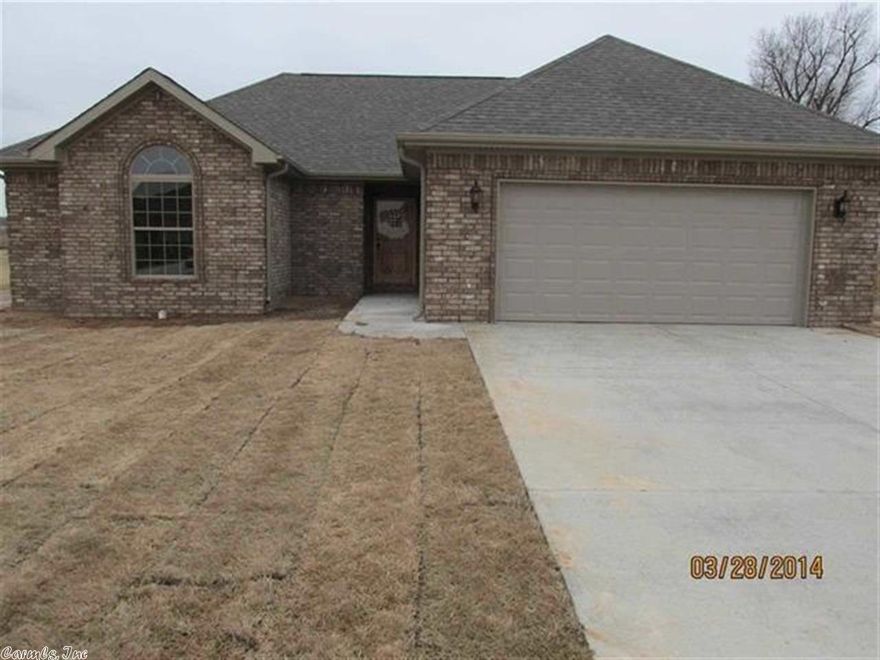 Awesome all brick, all electric new construction home with a one year builders warranty in Craftsbury Village!  Luxury amenities include:  great open floor plan, breakfast bar, fireplace, bay window, walk-in closets in every bedroom, jetted tub, separate shower and double sinks in master suite and so much more!  Come see this home at a great price in a family friendly neighborhood!  Call or text for more information or to schedule an appointment!