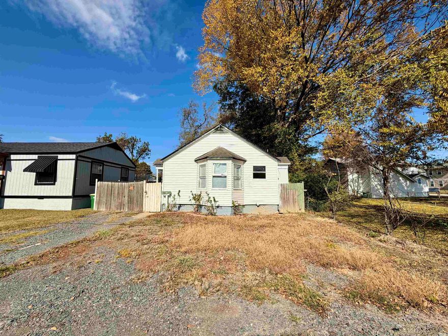 Welcome to this 2-bedroom, 1-bathroom home located in North Little Rock.  The property offers an open living/dining layout with plenty of natural light and updated flooring throughout most of the interior. The sellers have completed several recent cosmetic updates, and a few minor finishing touches may still be needed, giving the next owner the opportunity to add their own style. Home to be sold as-is. Cash offers only. This home is located just minutes from the University of Arkansas – Pulaski Technical College (Main Campus), and has convenient access to Interstate 30, public transportation options, local parks, and nearby shopping and dining in the downtown NLR and Argenta areas. The property features a fenced yard and off-street/on-street parking.