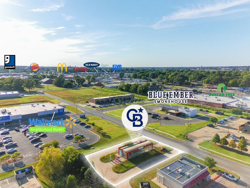 Carwash off Red Wolf Blvd. next to Walmart Neighborhood Market on Creek Drive. Development possibilities available on this half acre lot.