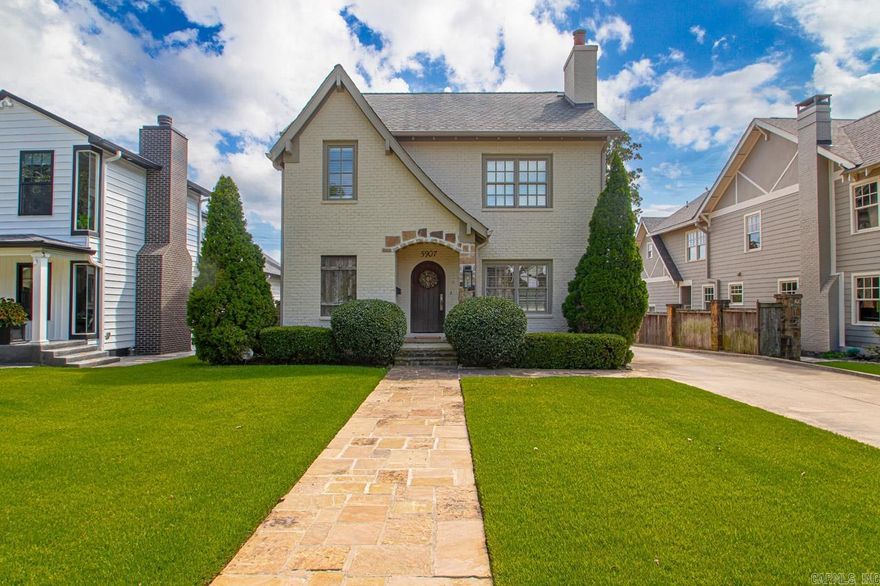 Welcome to 5907 Stonewall Road, a stunning residence in the desirable Heights neighborhood of Little Rock. This elegant home offers 4 spacious bedrooms, 3.5 bathrooms, and 3,058 square feet of light-filled living space. The open-concept layout creates a welcoming atmosphere, perfect for both everyday living and entertaining.The beautiful kitchen features stone countertops, a farmhouse sink, stainless steel appliances, and an oversized Wolf gas range that will make anyone a chef! The formal dining room is enhanced by a custom bar with a sink, ice maker, and beverage fridge that is ideal for entertaining guests. The luxurious primary suite is complete with double vanities and a large, beautiful shower and separate soaking tub. Three additional bedrooms provide plenty of space for family or guests, and the cozy sitting area offers a quiet place to relax. Pretty side covered patio is perfect for dining and entertaining. The fenced backyard is great for family and pets too! This exceptional home is comfortable, stylish and it's location is great for easy walks to all your favorite restaurants and shops in the Heights.