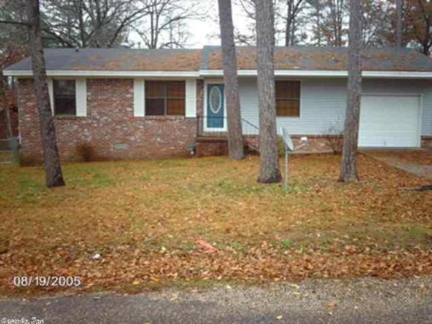 BANK OWNED PROPERTY- MUST SELL- BARGAIN PRICED NICE 3 BEDROOM 2 BATH BRICK HOME SITTING ON A LARGE PARTIALLY FENCED DOUBLE LOT WITH A HUGE WORKSHOP DETACHED GARAGE. CONCRETE DRIVE AND WALKWAY. SITUATED IN LAKE HAMILTON SCHOOL DISTRICT. CALL AN AGENT FOR DETAILS TODAY.