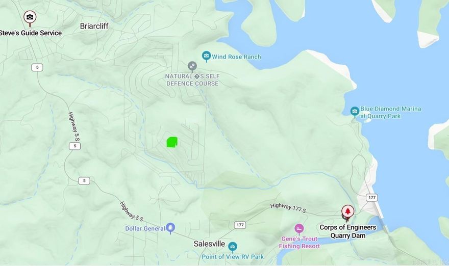 Build your dream home or cabin here!  Less than 15 minutes to Mountain Home and 10 miles from the dam site of Norfork Lake and Norfork River and some of the best trout fishing in the state!