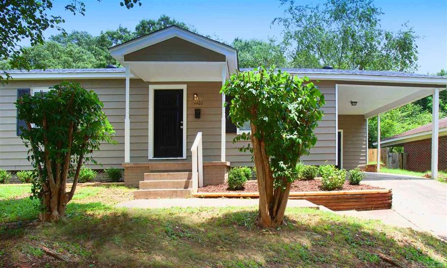 Cute little 2bd/1ba in North Little ! Newly renovated with covered carport . Cute front yard and big back yard with a small back yard deck ! New flooring and paint through out ! new kitchen and appliances !  Move in ready !