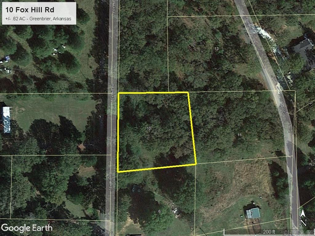 Vacant Lot For Sale. Wooded lot in quiet country setting just outside Greenbrier city limits. Greenbrier School District.