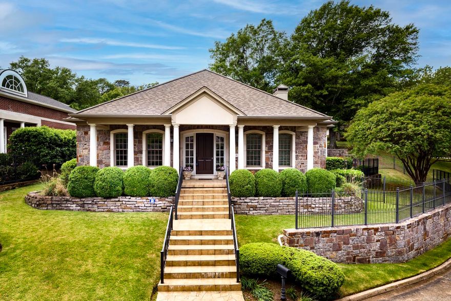 Located at the end of a quiet cul-de-sac in desirable St. Johns Place, this spacious Heights home offers exceptional curb appeal, a covered front porch, and a prime, low-maintenance lifestyle. Inside, you’ll find elegant living spaces featuring bamboo hardwood floors and a stunning limestone fireplace mantel anchoring the main living area. The thoughtfully designed main level includes a private office with built-ins, formal dining room, and a spacious primary suite. The primary retreat offers an ensuite bath with walk-in shower, jetted tub, and generous closet space. The eat-in kitchen features a breakfast bar and opens to comfortable living areas, ideal for both entertaining and daily living. The hardwood floors continue upstairs, where you’ll find three additional bedrooms, a cozy den, walk-in attic storage, and a spacious cedar-lined closet. Additional highlights include a rear-loading two-car garage, a small fenced area near the covered patio perfect for pets, and POA-covered exterior lawn maintenance for easy living. Roof replaced November 2024. A rare opportunity to own a spacious, well-appointed home in one of the Heights’ most sought-after locations. Agents, see remarks.