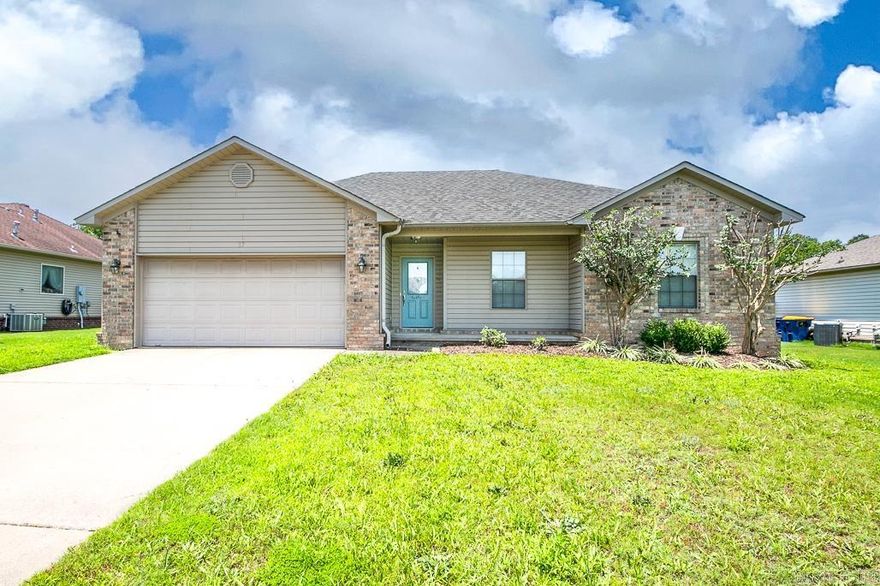 Welcome to this beautifully upgraded 3 bedroom, 2 bath home with 1376 sq ft of living space.  The open concept layout creates a spacious and inviting atmosphere.  Board and batten added to the entry way and part of dining area, extra trim and shiplap plus wooden beam added above fireplace.  Kitchen has lots of cabinets and countertop space, plus pantry.   Laundry Room.  Living room has gas fireplace and tray ceiling.  Master bedroom has upgraded flooring and walk in closet.  Covered patio overlooks fenced in back yard.  Don't miss this one!