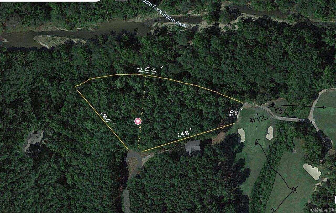 Looking for an acre of land in Hot Springs Village? Look no further! Acreage, mountain view, view of the Saline River and golf course frontage all in one property! These two adjoining lots are located at the end of a cul-de-sac at the East end of the Village. Drive thru a gorgeous neighborhood and past Granada golf course clubhouse to get to these lots located next to only one house that sits back from the street and feels remote. The entire back side of the lots border the Saline River and to the right of the lots you have 84' of Granada golf course frontage. The lots slope front to back which gives you the highly desired mountain views. Taxes and POA fees listed are for both lots together. There is a $300 new member buy in fee due at closing.