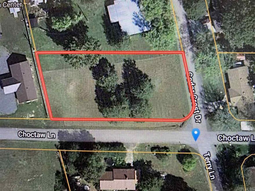 Great corner lot just inside the city limits.  A little over half an acre that is level and convenient to many amenities. Only 5 minutes to Greers Ferry Lake!!!  No Mobile Homes Allowed