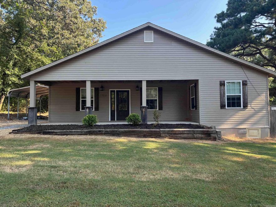 Here is a great home sitting on 2 acres just a few minutes from Bald Knob Refuge located in the City of Bald Knob.  One acre lot well maintained 2 bedroom 2 bath home.  Full Kitchen dining combo, small office space, side wooden deck, Covered Carport, home was built in 2019. Wood Fenced back yard with over 30 yards of space behind the wooden fence.  Excellent starter home or a lodge used for access to Bald Knob Refuge or Henry Grey Wildlife management area located 20 minutes East of this home.  Parking for 6 or more cars if needed.  Home is located over 40 yards from the road.  Priced to move fast at 125 dollars per square feet.