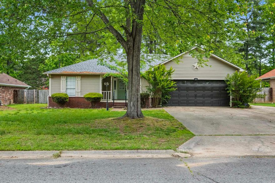Charming Home in the Heart of Cabot! Welcome to this Cute 3-Bedroom, 2-bath home, perfectly located in the heart of Cabot! This property Features a desirable split floor plan, offering privacy & functionality for families or guests. The Living Room is generously sized with Vault Ceilings and cozy fireplace! The Kitchen Features a nice Breakfast Area, Breakfast Bar, Stainless Appliances, & Updated Granite Countertops! The Primary Bedroom Features HIS/HER Vanities, a New Walk-in Shower, and Huge Walk-in Closet with Elfa Storage! Both Spare Rooms are good size and the Laundry Room is Oversized with Storage! Step out back to enjoy the covered patio and deck for entertaining company & Lots of mature trees for privacy! Additional Highlights include newer Laminate Flooring throughout for easy maintenance, newer HVAC & Roof, Storage Building, and Additional Parking! Convenient location close to schools, shopping, and everything Cabot has to offer! Don't miss your change to own this move-in ready gem!