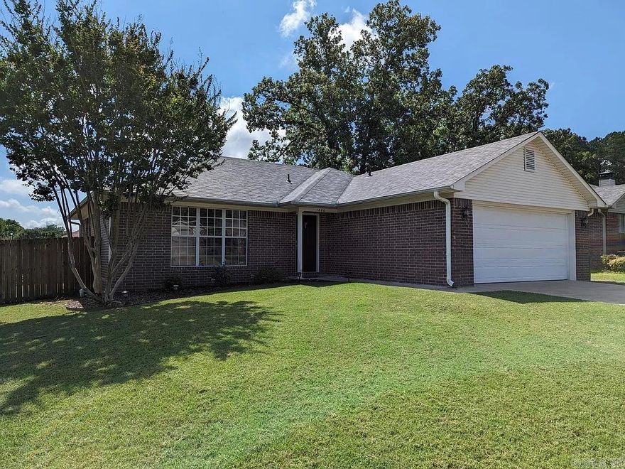 This house is located in the highly sought after Milestone Subdivision. Conveniently located close to Dave Ward, it is the perfect spot for someone who works in Conway or someone who is commuting to Little Rock.  This house boasts a nice backyard, that is fully fenced with a deck, perfect for grilling and relaxing. It has brand new LVP flooring throughout and it is already wired for a 5.1 surround sound system in the living room.  It is move in ready!