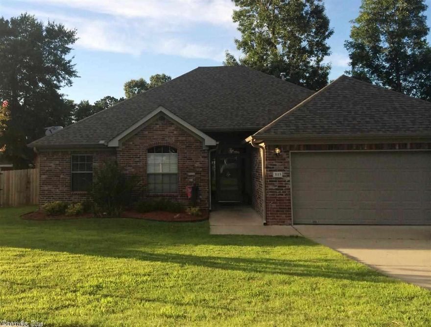 This is a beautiful home with convenient access to interstate and shopping. Home features 10 foot ceilings in living area, master bedroom apart with his and her closets and storage building. Home also has room off of living space that could be used as office, sunroom, playroom or craft room. Excellent floor plan and very well kept.