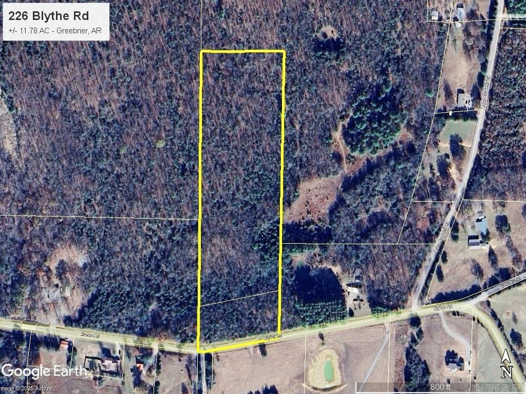 Beautiful forested property in northern Faulkner County. This +/- 11.78 acre property features a quiet country setting with +/- 385 feet of frontage on Blythe Rd and is adjacent to Wooley Hollow State Park. Quitman schools. Mineral rights do not convey.