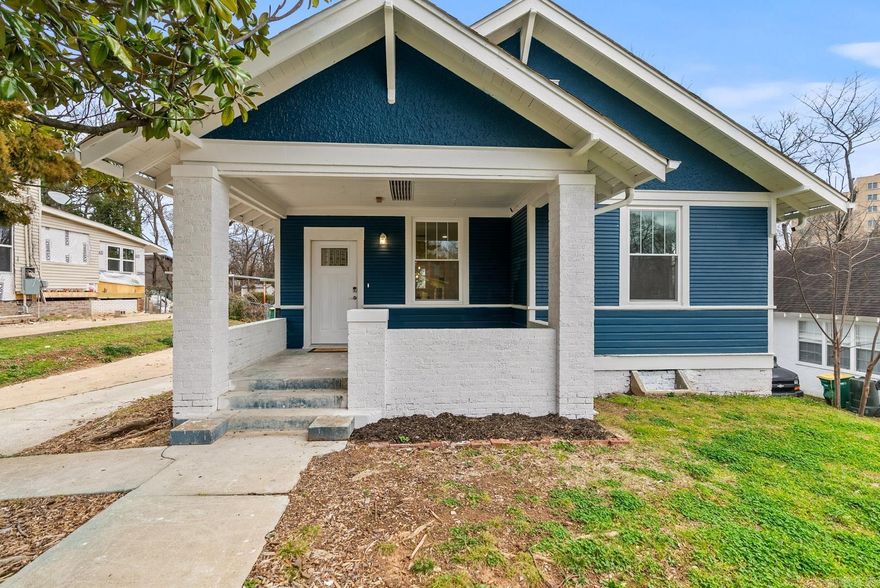 Step over to Scott Street and discover the charm of this beautifully remodeled craftsman bungalow, where historical allure meets modern elegance. Upon entering, the warmth of refinished hardwood floors and abundant natural light welcome you, courtesy of brand-new windows throughout. The heart of the home is a spacious living area, effortlessly connected to a generous dining room and an open-concept kitchen adorned with quartz countertops, sleek tile flooring, and contemporary cabinets, ready for culinary creations and social gatherings.  The cozy abode features two bedrooms separated by a tastefully designed guest bath. The master bedroom offers a versatile adjoining room, encased in windows, ideal for a home office or a serene sitting area.  Outside, your backyard awaits your imagination, and the inviting front porch is perfect for enjoying peaceful mornings or relaxing evenings. With all mechanical systems upgraded to current standards, this home blends comfort with peace of mind. Just a stone's throw from Pettaway Square, where you can enjoy the coffee shop, bookstore, microbrewery, & more. Perfect for lifestyle enthusiasts.  This home has so much to offer its next owner!