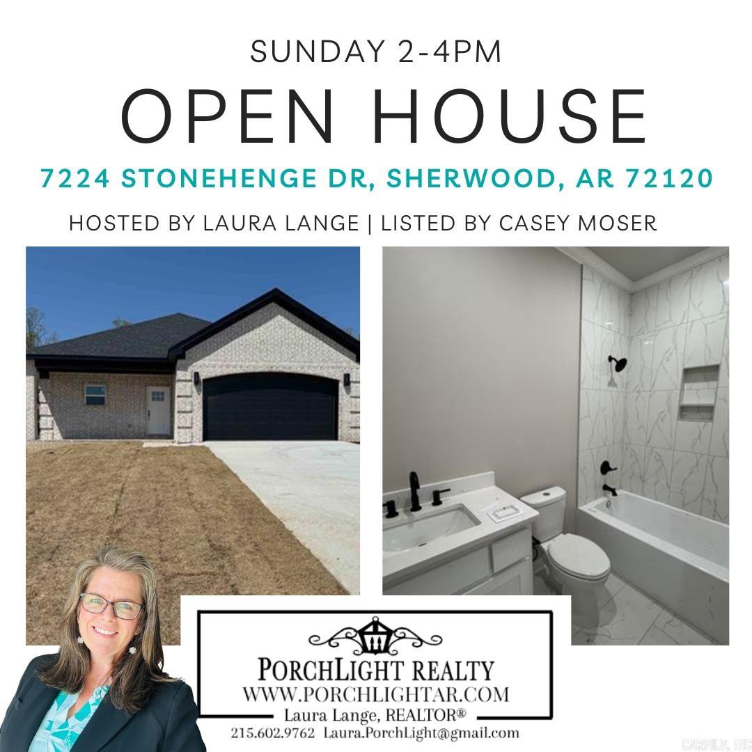 Affordable New Construction in Sherwood. This home is beautifully built with attention to detail. Covered porch in the front and covered patio in the back. All brick for easy maintenance. 9'-10' Ceilings throughout. Granite counter tops. Stainless Steel appliances. Crown molding throughout the home. Windows capped and trimmed. Walk-in master closet. LVP floors in living room, kitchen, and dining area. Custom tile in all bathrooms. Fireplace in the living room. All electric for easy maintenance.
