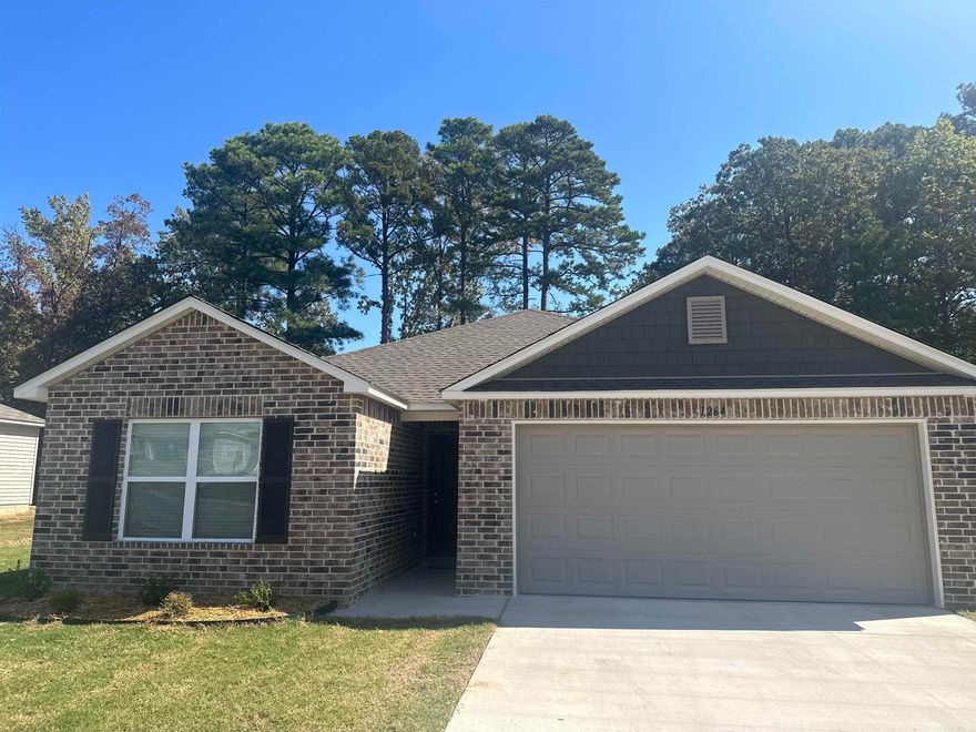 Taylor plan  Upgrades: 3050 Low E window in Master Bedroom, 6/12 roof with architectural shingles, soaker tub/shower combo in Master Bath, toilet upgraded to elongated in Master Bath, plumbing faucet upgrade 2, 8" deep Kitchen sink, pull out Kitchen faucet, ceiling fan prewire and brace in both additional Bedrooms, door bell, added cable jack, furnace in attic per municipal requirements, crown on Kitchen cabinets, 16" granite bar top in Kitchen, granite countertops level 1, undermount sink, Luxury Vinyl Plank flooring in wet areas and Living Room and adjacent hallways, garage opener level 1, garage insulation package, raised ceilings in Living Areas per municipal requirements, fiberglass exterior doors, Cheyenne style doors, baseboards level 2, granite vanity tops, double bowl vanity in Master Bath, LED disk lights in Kitchen, LED light over Master shower, full sod, stainless steel appliance pack.         ***AGENTS: PLEASE SEE AGENT REMARKS OR SHOWING REMARKS FOR VERY IMPORTANT INFORMATION.***  THIS HOME IS SCHEDULED TO BE COMPLETE IN EARLY OCTOBER.  NOTE: Annual assessments depend on the lot, and assessment amounts range from $398-447. The bond expires 2038.