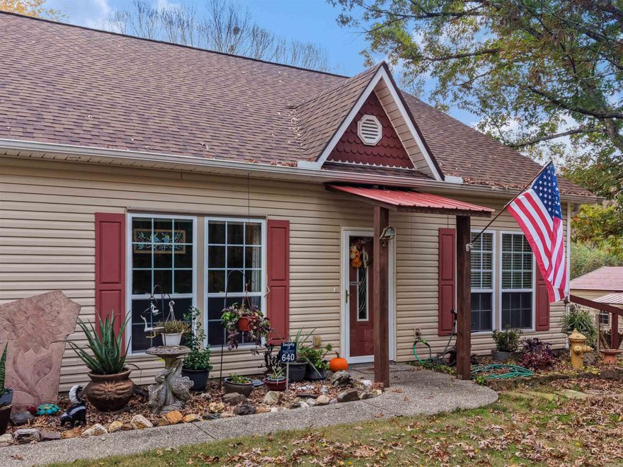 LOCATION, LOCATION, LOCATION! Off of Airport Road and private as can be with a SHOP built in 2019 having 220 electric service. Backyard can be divided, it is cross fenced. 2 white oaks, pecan, maple, elm, wild cherry trees and butterfly garden for pollinators. This charming home has a great floorplan and lives bigger than the square footage. One bedroom is small and makes a perfect home office. Higher ceilings with crown molding and open kitchen to the living area. Separate laundry room/storage.  Covered back patio with ceiling fan where you can enjoy a wooded view and a starry night. Seasonal creek, dry currently. No flood insurance for the house required. Firepit in the back and few neighbors. Quality property!