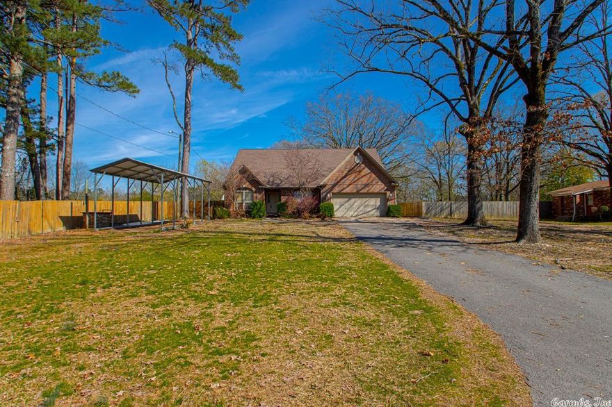 Looking for space --- This is it! Great location in Bryant School District. Easy access to interstate. Plenty of room in this spacious home. Home has four bedrooms plus office space! Large great room & den area! You will love the large Kitchen with lots of granite counter space & cabinets. A formal dining area for those special ocassions. Primary bedroom & bath are huge in size. Upstairs you will find a gameroom (or bedroom) & a full bath! There are blackberry, sour cherry, pear & almond trees for your enjoyment also!! RV parking area with electric hook up. Shop (24x 30) in 2016 that is insulated & has electricity--lots of uses. Basketball area &  Fully fenced. Possibilities on this property are endless. Roof new in fall of 2016 Don't miss this one!