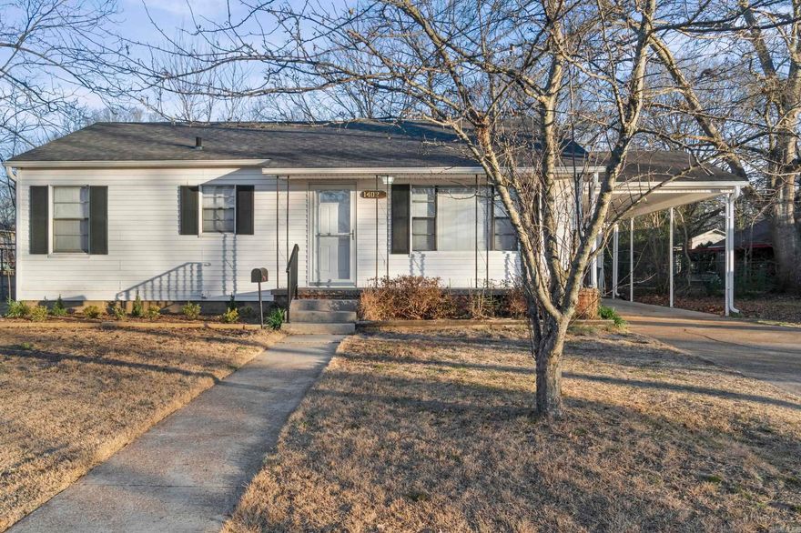 Thoughtfully updated 3-bedroom, 2-bath home, ideal for a first-time buyer or an investor seeking a turnkey addition to their portfolio. Recent improvements include plush new carpet in the bedrooms, fresh paint on walls, trim, and cabinetry, and newly installed kitchen countertops. Dishwasher & freestanding stove purchased in 2025. Refrigerator conveys. HVAC system purchased January 2025. The exterior has been professionally pressure washed and enhanced with refreshed landscaping. Includes a sizable 11.5' x 26' insulated outbuilding with electricity perfect for storage or a shop. Schedule today! This won't last long!