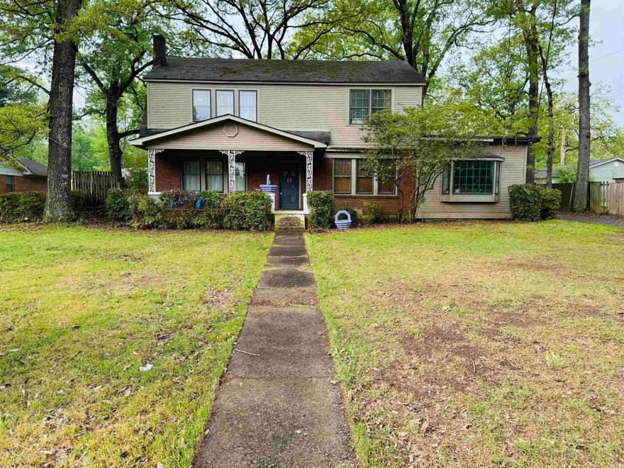 A LOT of house for the money. Large oversized lot in historic Kellogg Acres. Upstairs are the 3 main bedrooms and full bathroom. Downstairs is spacious with formal dining, kitchen, laundry, 2nd full bathroom, 4th bedroom option, and large living room space. Home is being sold as is, no repairs will be done. So much potential.