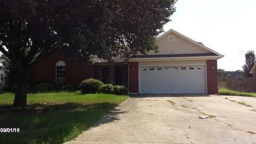 Cabot- SOLD AS IS-  This 3 Bed rm, 2 Bath home Spacious Great rm W/Fireplace,  Kitchen-din-rm-combo, W/ Bay Window, Master Bath has DB Sinks, His & Her Closets Jetted Tub, Tray Ceiling lot's of Cabinets, Fully Fence With Shop, Huge Lot and a 2 Car garage, This house is just minutes from down town, Close to Freeway & Air Base,  this house will make a good first time buyer home , you will need a Approval Letter, Earnest Money. See agent remarks