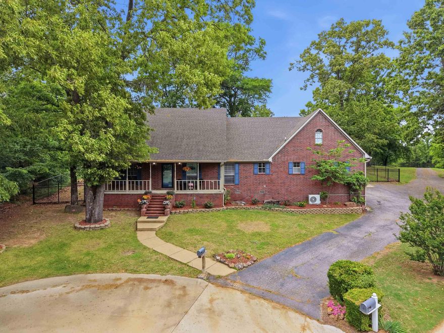 Tucked at the end of a quiet cul-de-sac on the golf course, this 4 bed, 3 bath home with 3,653 sq ft offers the perfect mix of space, flexibility, and peaceful surroundings at an exceptional value. Inside, you’ll find a functional split floor plan with fresh paint, a spacious primary suite with walk-in closet and a kitchen/dining combo ideal for everyday living. Upstairs features an additional bedroom, full bath and bonus area. The enclosed garage adds valuable flex space for a home office, gym, playroom or hobby room, plus a large walk-in attic provides excellent storage. Step outside and enjoy where this home truly shines. Relax or entertain on the covered back patio with mature landscaping and a cozy fire pit, or take in golf course views right from your front porch. Whether it’s game days, weekend cookouts, or quiet evenings, this backyard is built for it. Priced at just $109/sq ft, this home delivers rare value for its size, layout, and sought-after golf course location. Schedule your showing today.