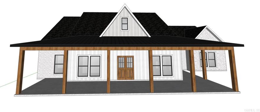 This beautiful home will have 3 bedrooms and 2 1/2 baths with a office, upstairs bonus room and a large back patio. As of now it is all electric but can have gas if buyer comes soon!!! Located on a useable 2.21 acres. Approximate completion date April/May 2024.