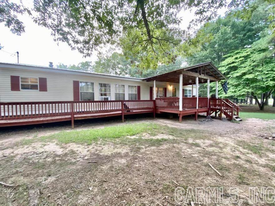 Private and close to the National Forest as well as Blanchard Springs Caverns and within 10-12 miles of Mtn View. 3 BR 2 Bath with a new CH&A including duct work installed within the last 2 month. Open kitchen and living room with a sun porch off the living room. The city park is in front of this property so for the kids they have all the fun they can stand. Current owners own approximately 7.69 more acres that join the 3.05 that possibly could be purchased with this listing.